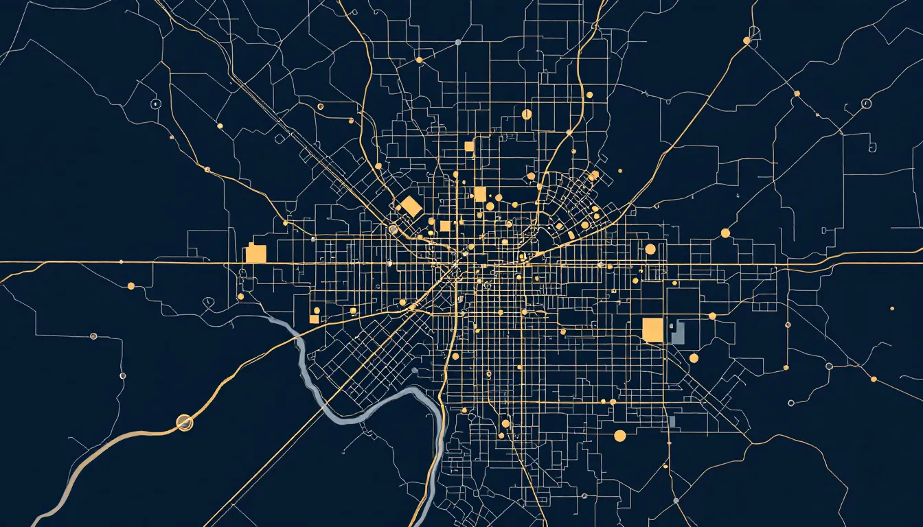 A map highlighting Irvine and surrounding communities in Orange County.