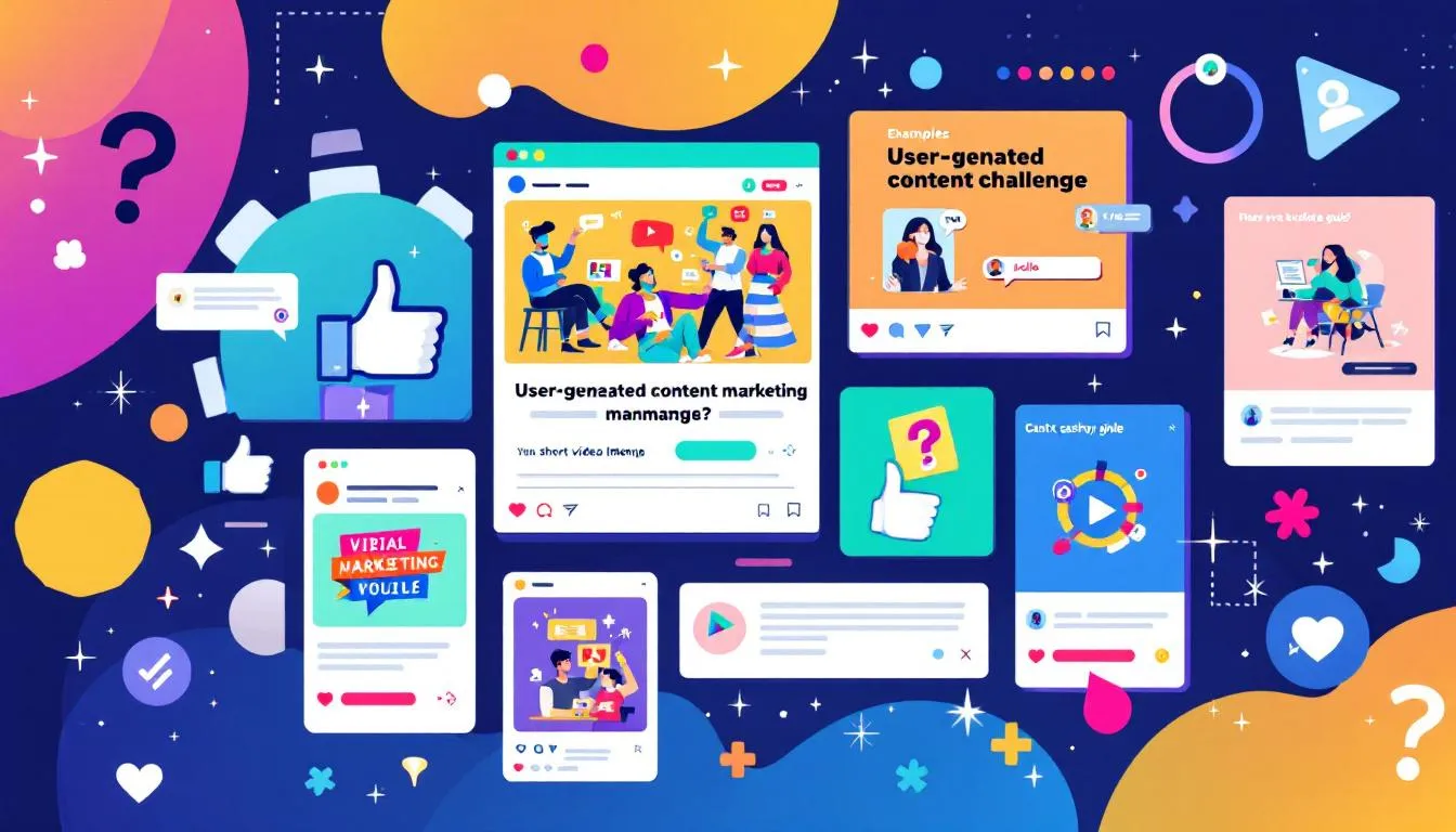 The image showcases a collage of popular marketing campaigns from the 2020s, highlighting various brands and their innovative strategies. It features examples of social media engagement, user-generated content, and advertisements that created lasting impressions, emphasizing the importance of targeting audiences and building brand recognition in a crowded market.