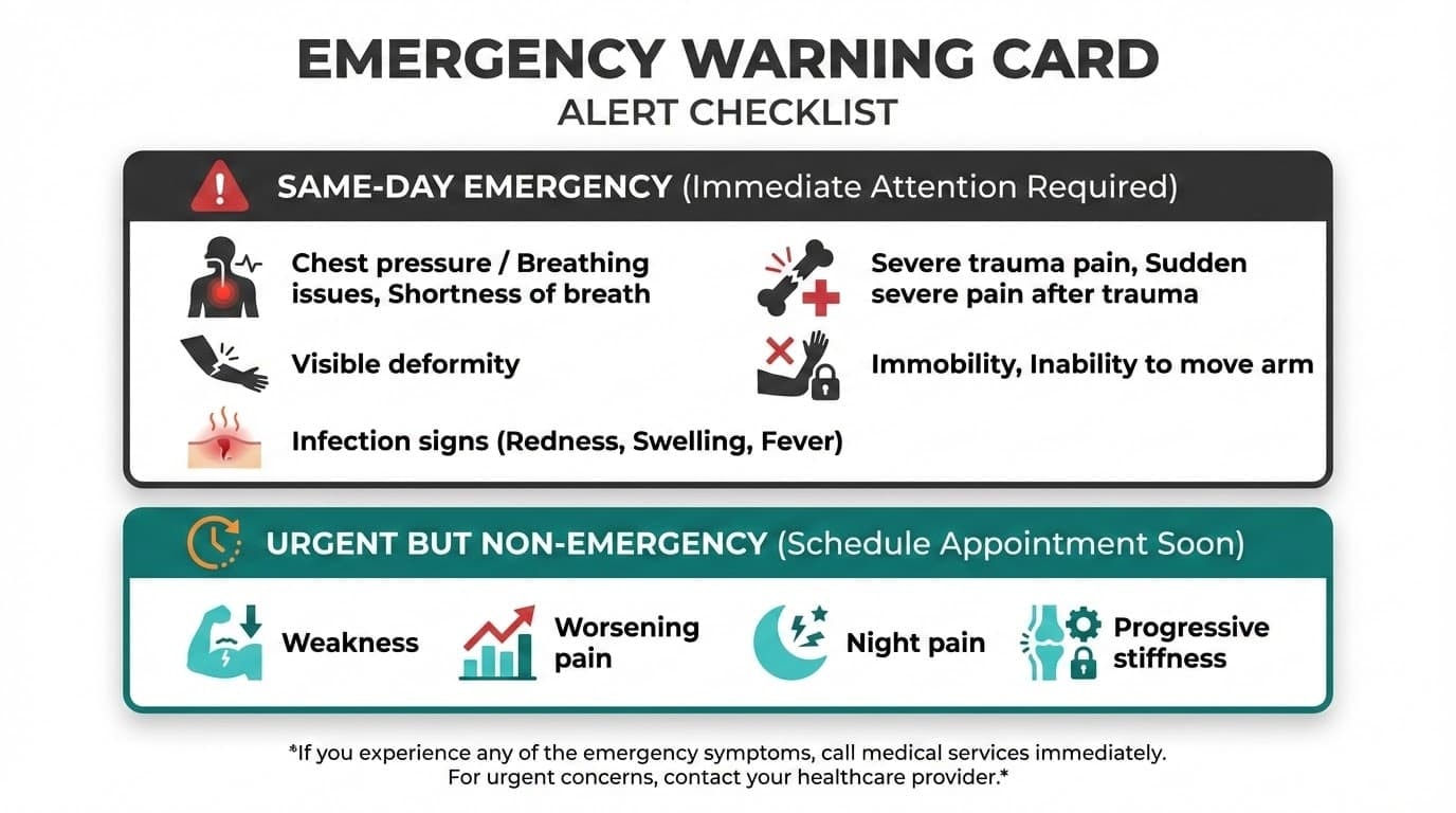 Red-Flag Shoulder Pain: When to Seek Urgent Care