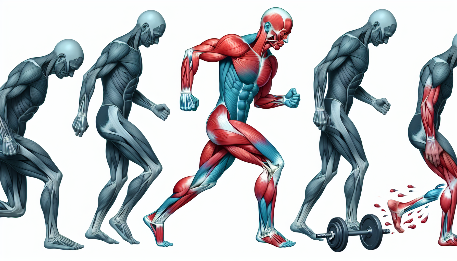 Illustration of causes of biceps femoris discomfort