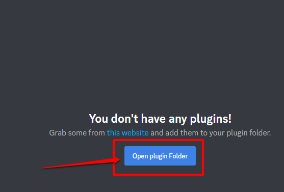 Picture showing how to add plugins on Discord