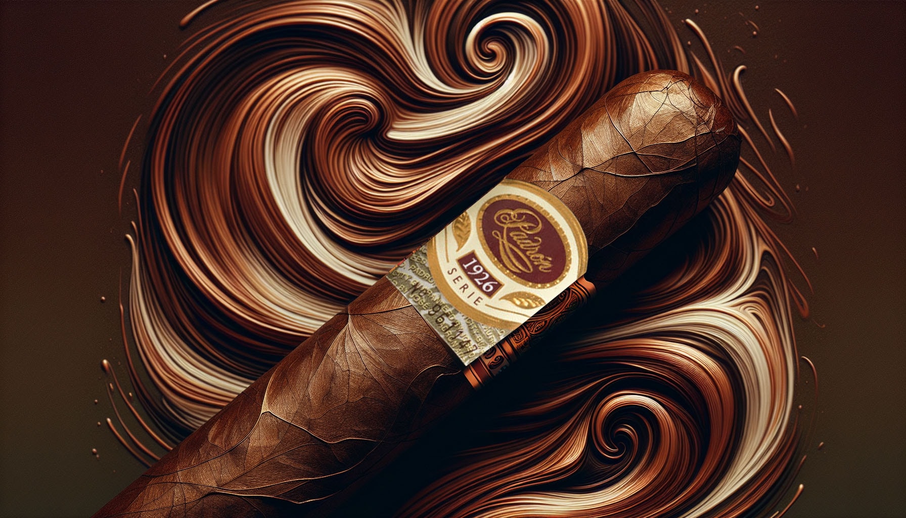 An artistic representation of a Padron 1926 Series No. 9 cigar with rich flavor notes.