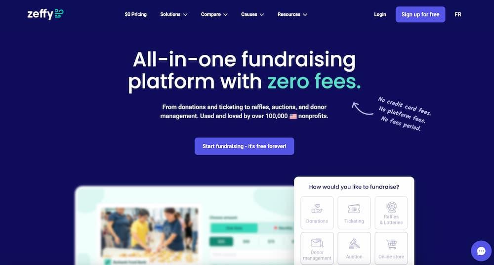 zeffy fundraising platform