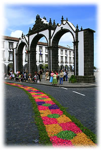 Azores islands with festivals throughout the year