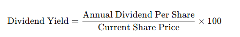 Dividend Yield Formula