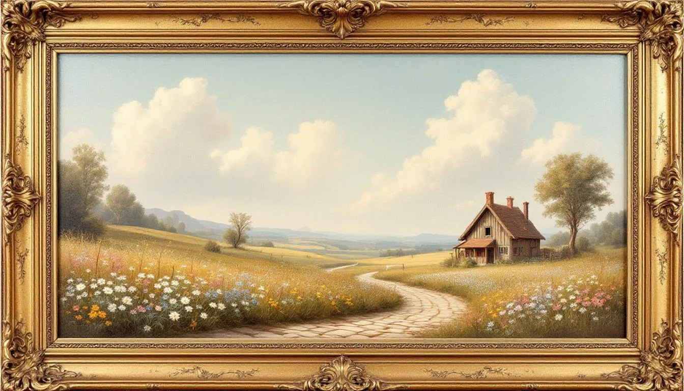 A collection of vintage wall art decor featuring colorful prints in blue, green, orange, and yellow hues, designed to enhance the beauty and style of a living room space. These pieces evoke a sense of nostalgia and charm, perfect for adding a unique touch to your home.