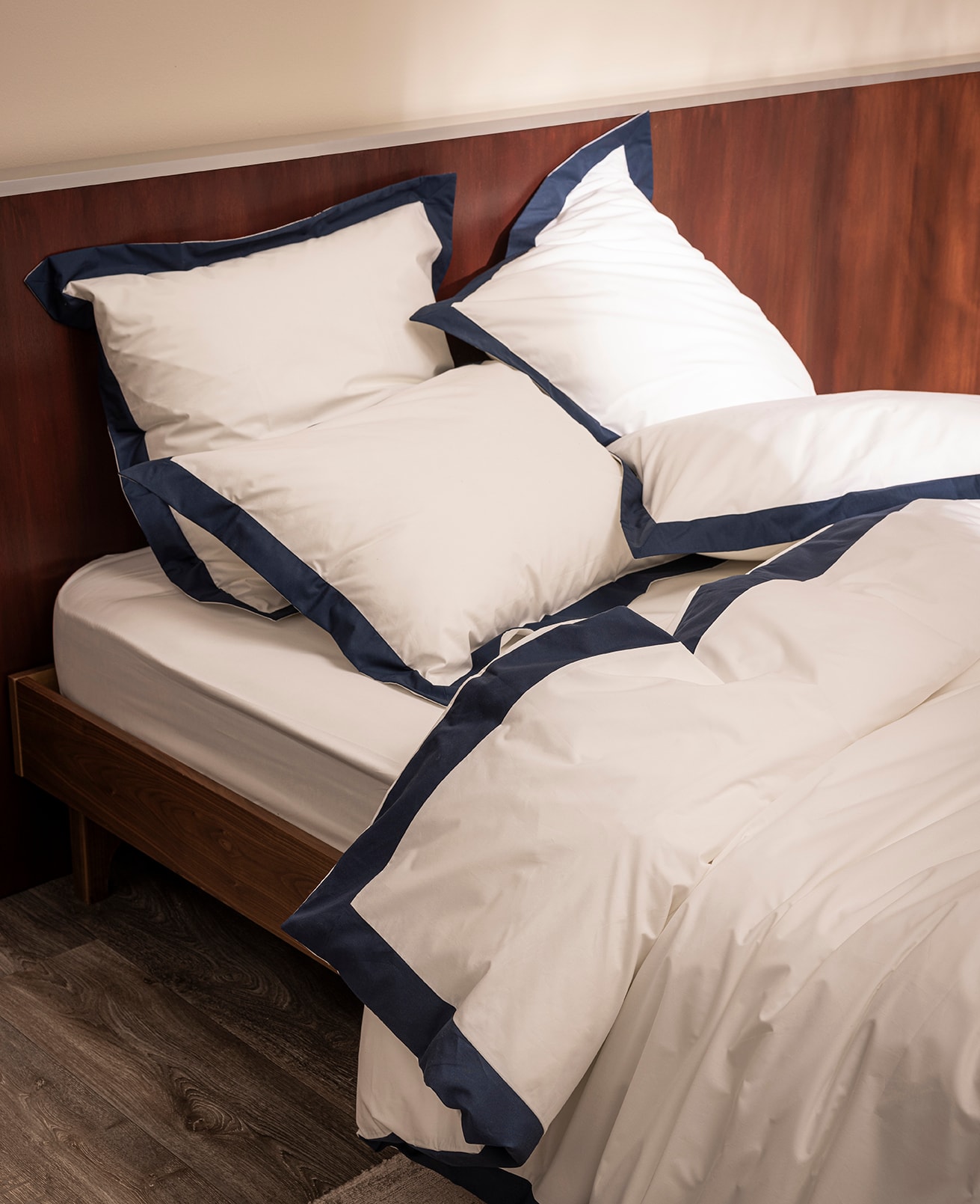 housse de couette bicolore percale
