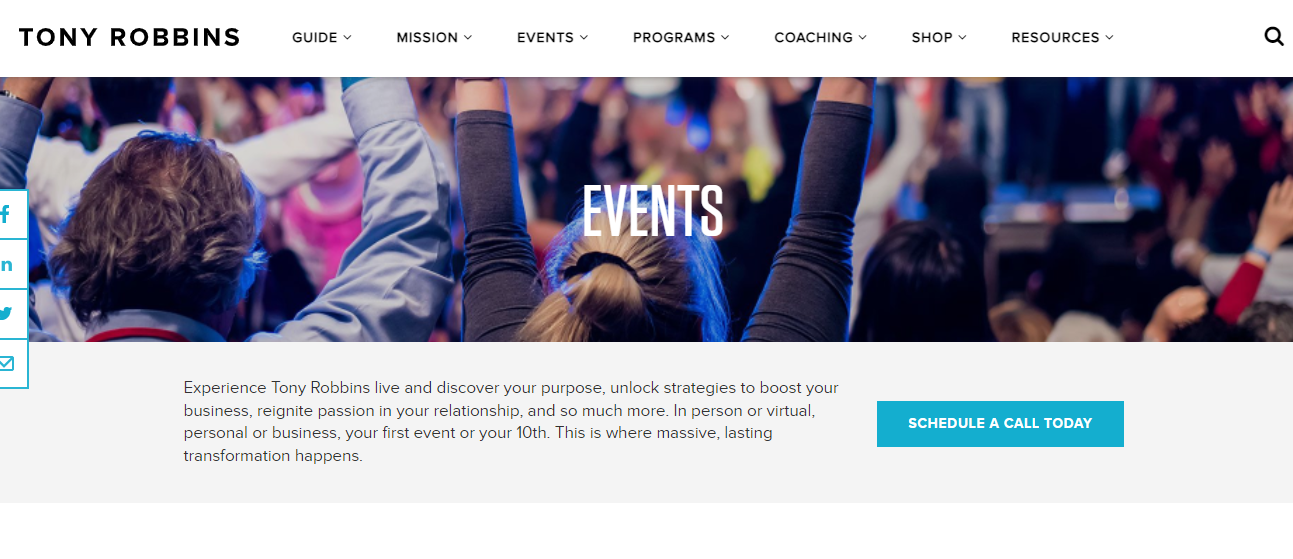 Tony Robbins Events