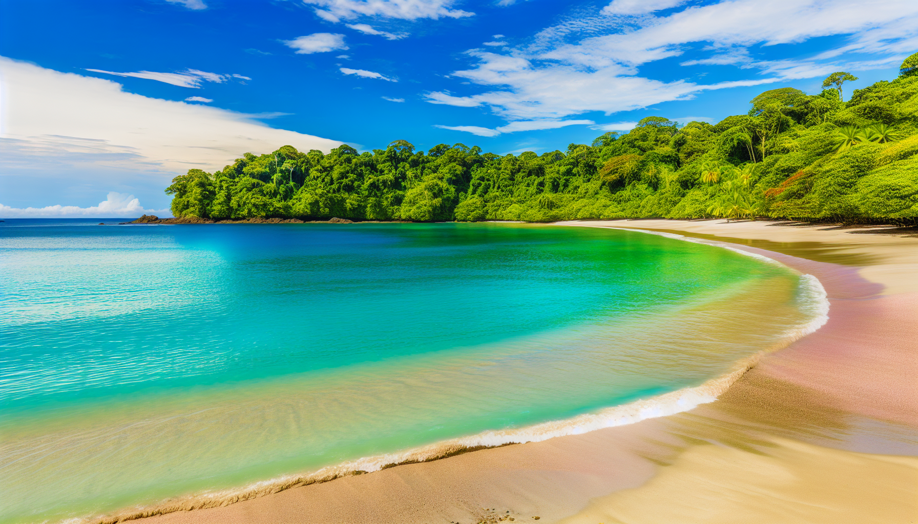 Crystal clear waters and lush greenery at Manuel Antonio National Park