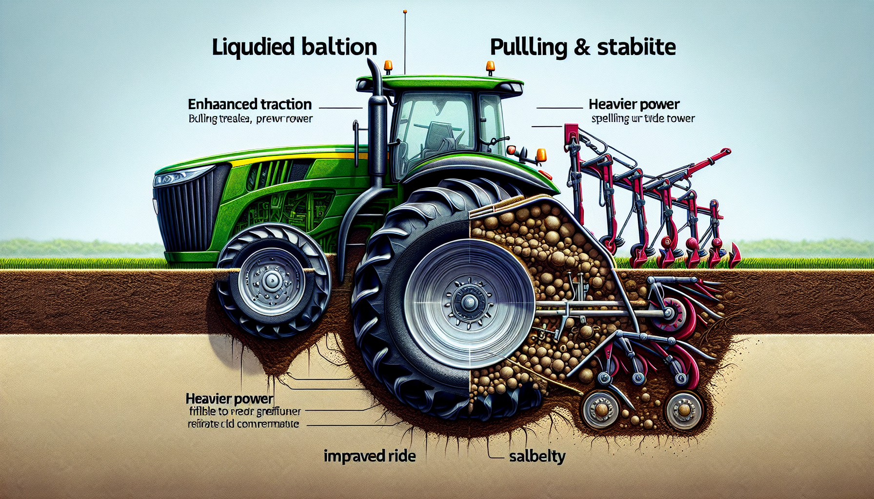 Impact of liquid ballast on tractor performance