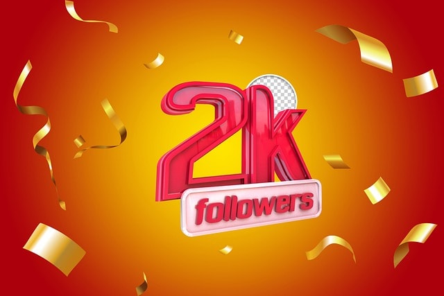 intagram followers, 2k followers, 2000 followers