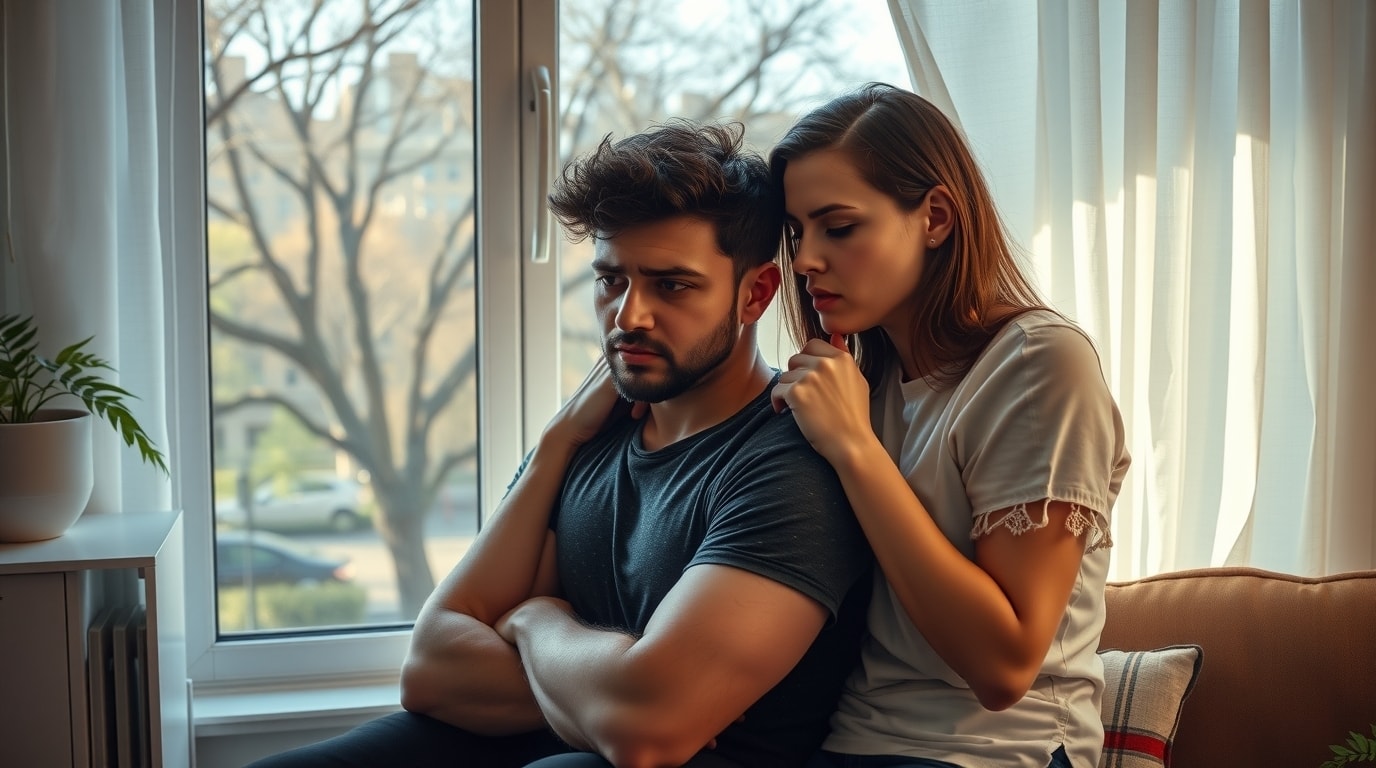Image of distressed couple needing help from Gottman method couples therapy in NYC.