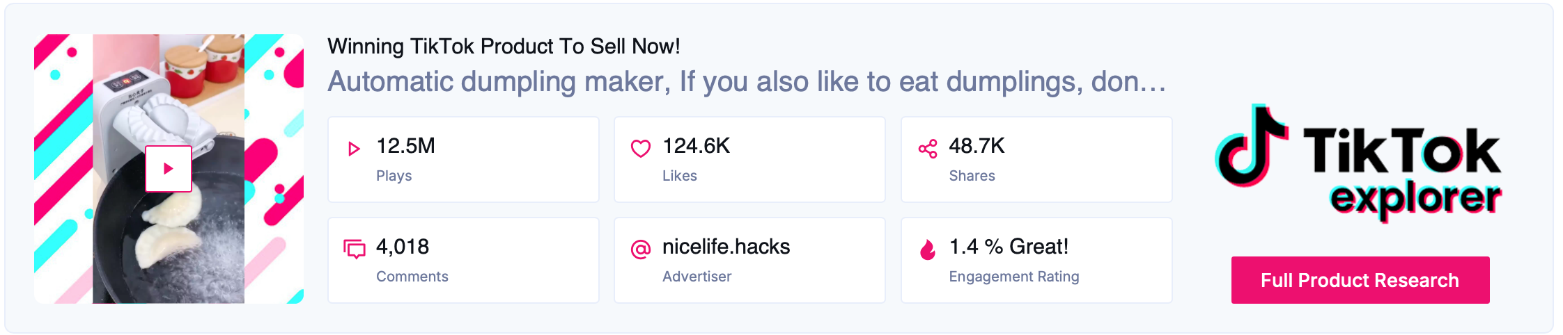 good niches for dropshipping - tiktok product listing 