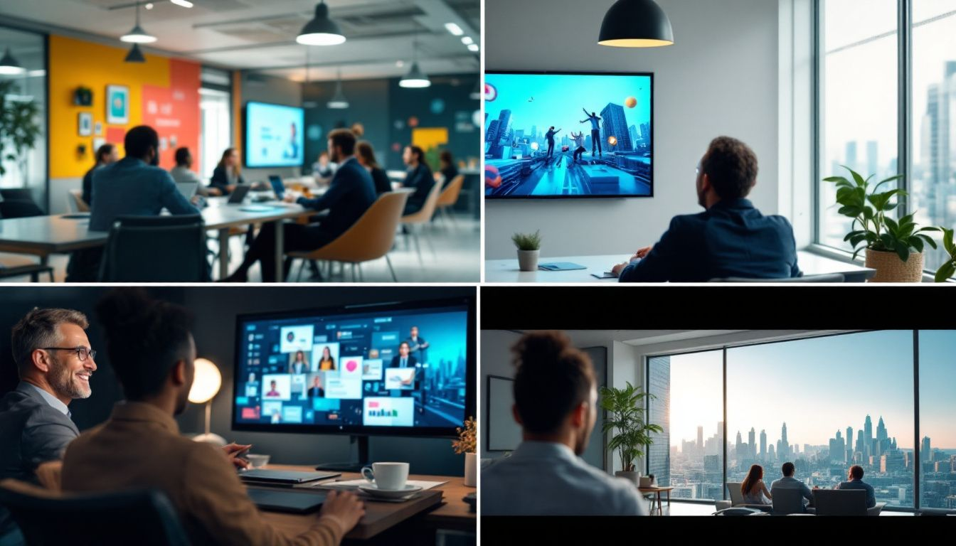 A visual representation of the benefits of corporate video production services.