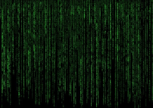 matrix, code, computer