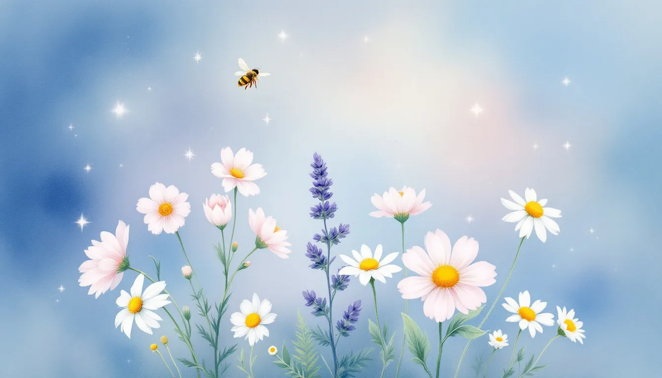 A collage of images representing emotional well-being through Bach flower therapy.