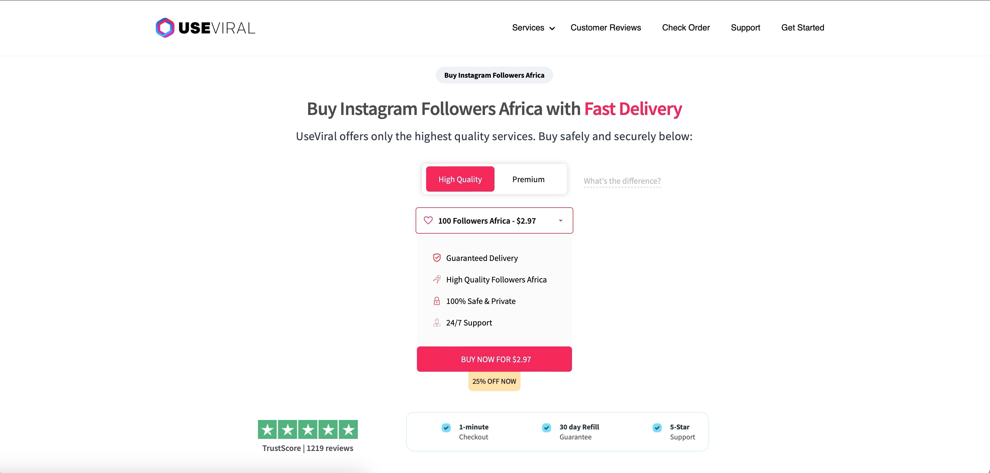 useviral buy instagram followers africa page