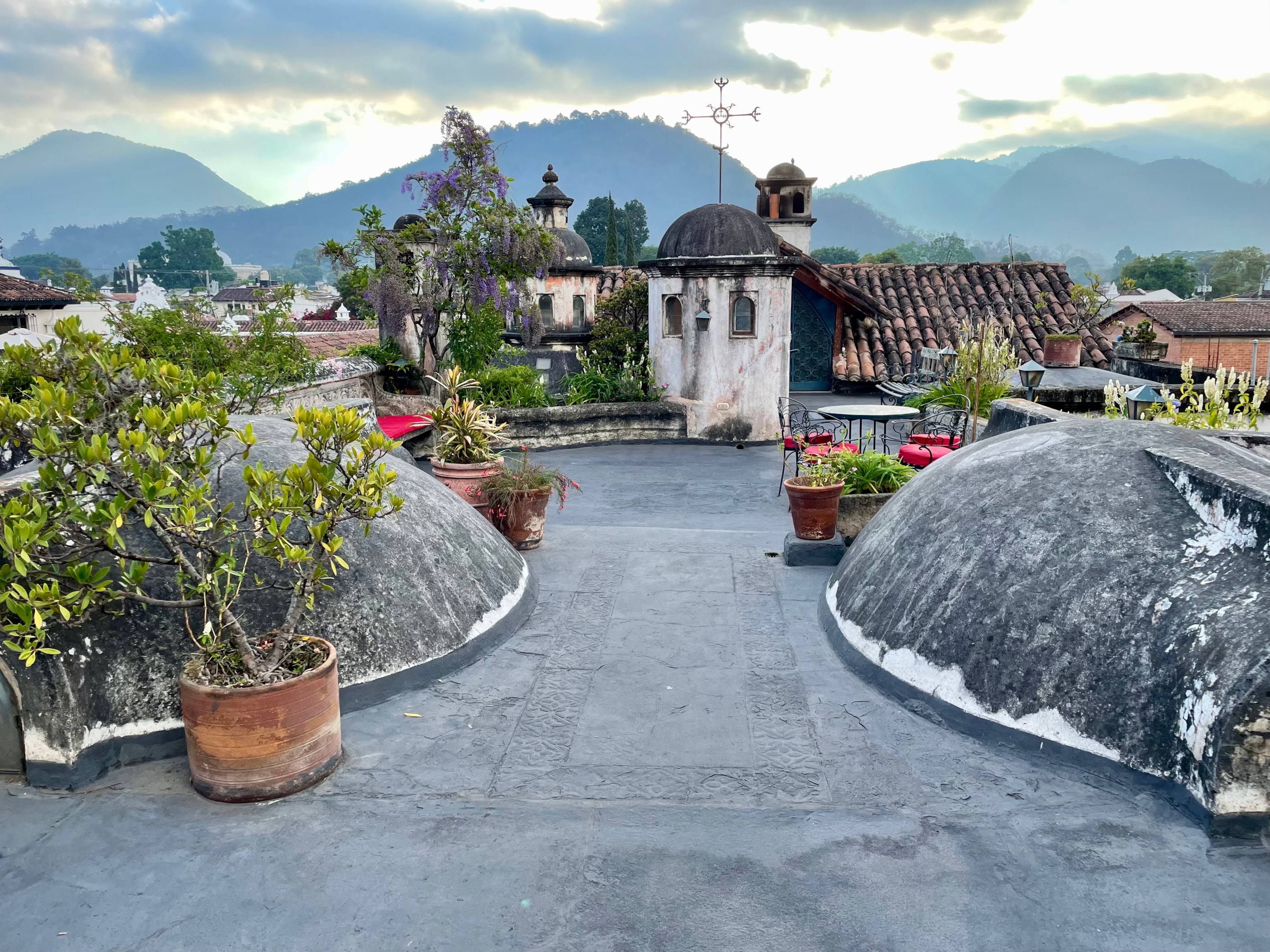 Rooftop views in Antigua