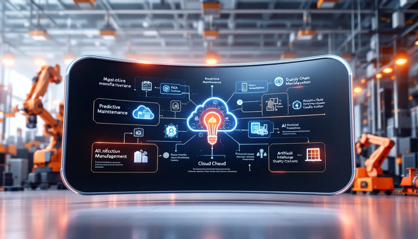 Key applications of cloud technology in the manufacturing sector.