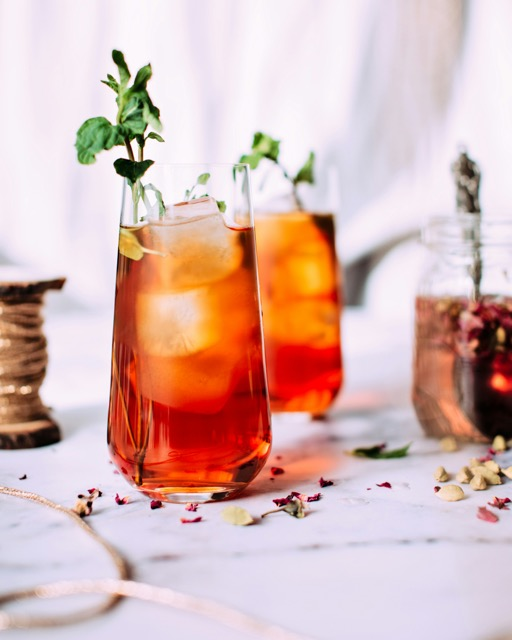 Alcoholvrije cocktail in een cocktailglas