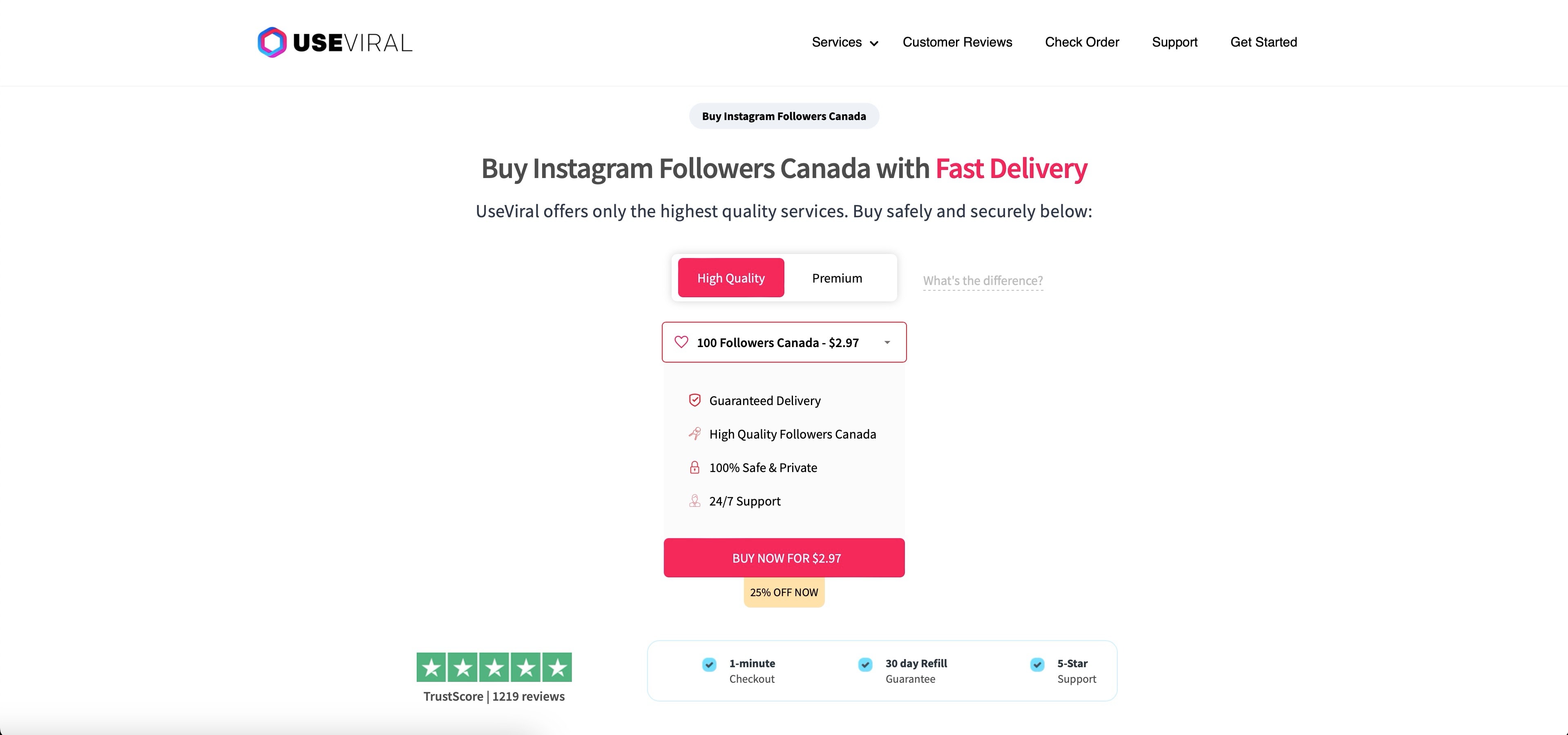 useviral buy instagram followers canada page