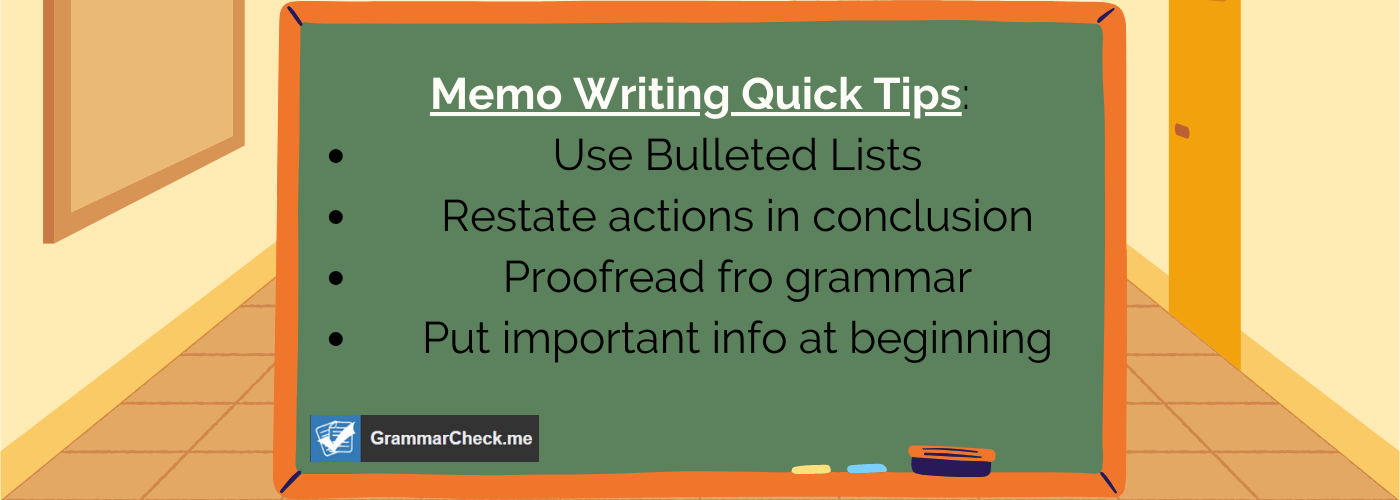 Memo Template & Tips