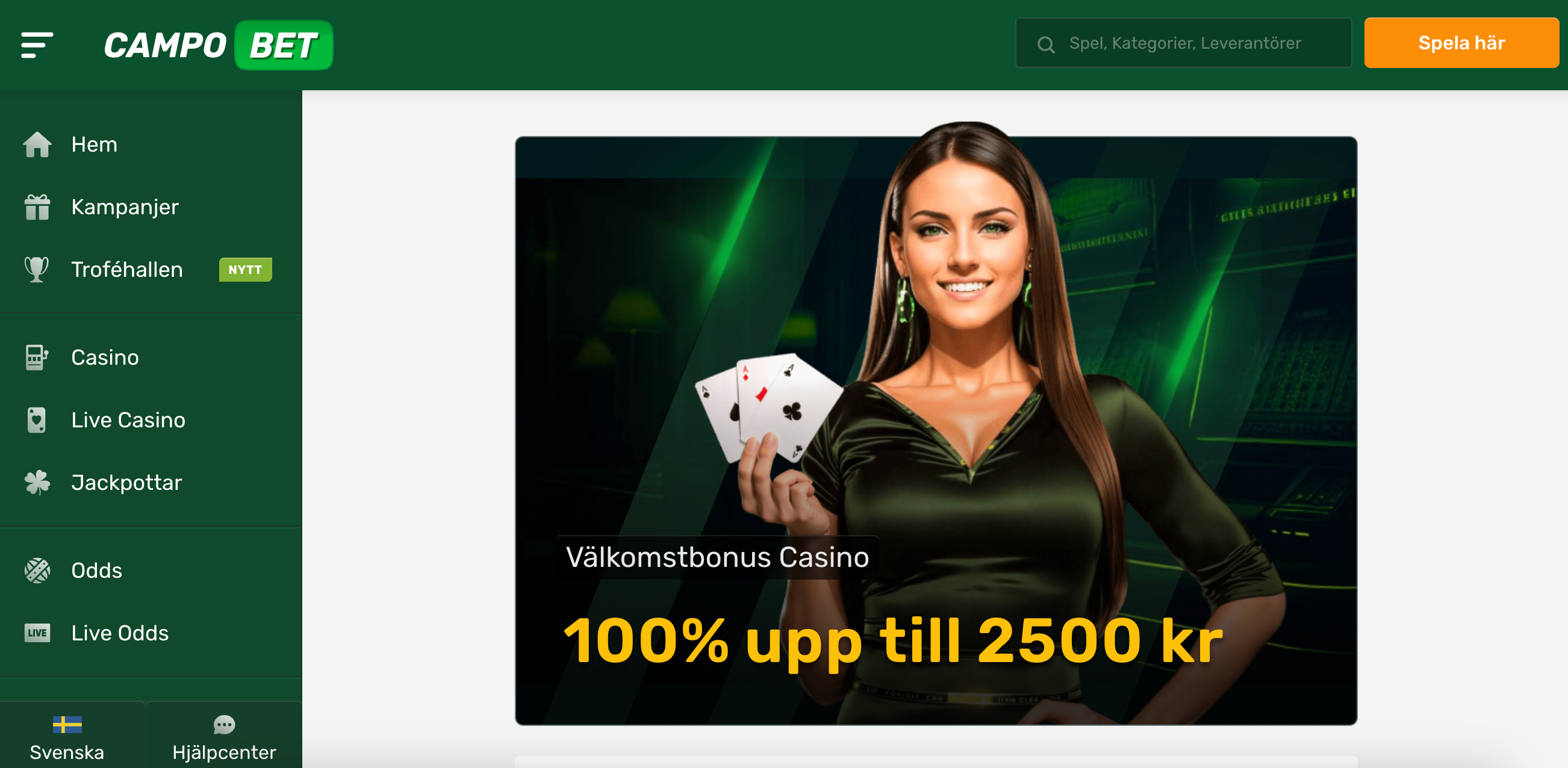 CampoBet - ett casino med bra utbud inom casino
