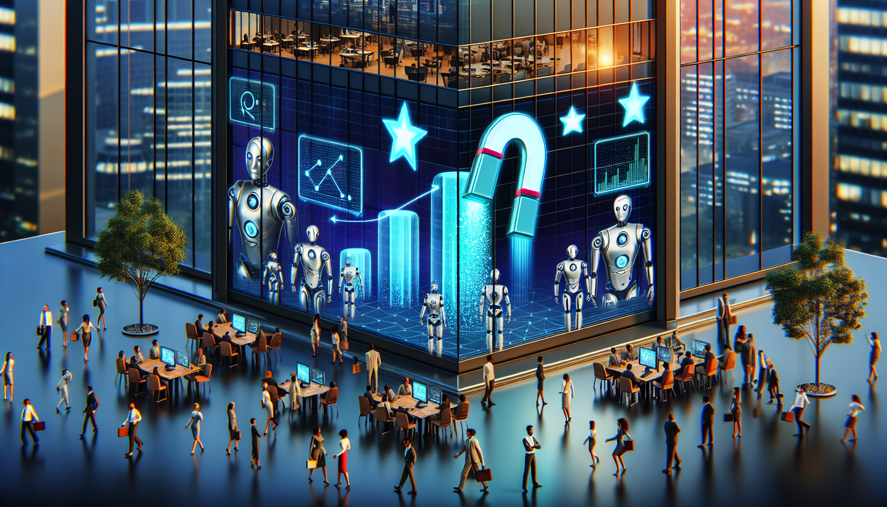 Illustration of a successful SEO agency attracting new clients