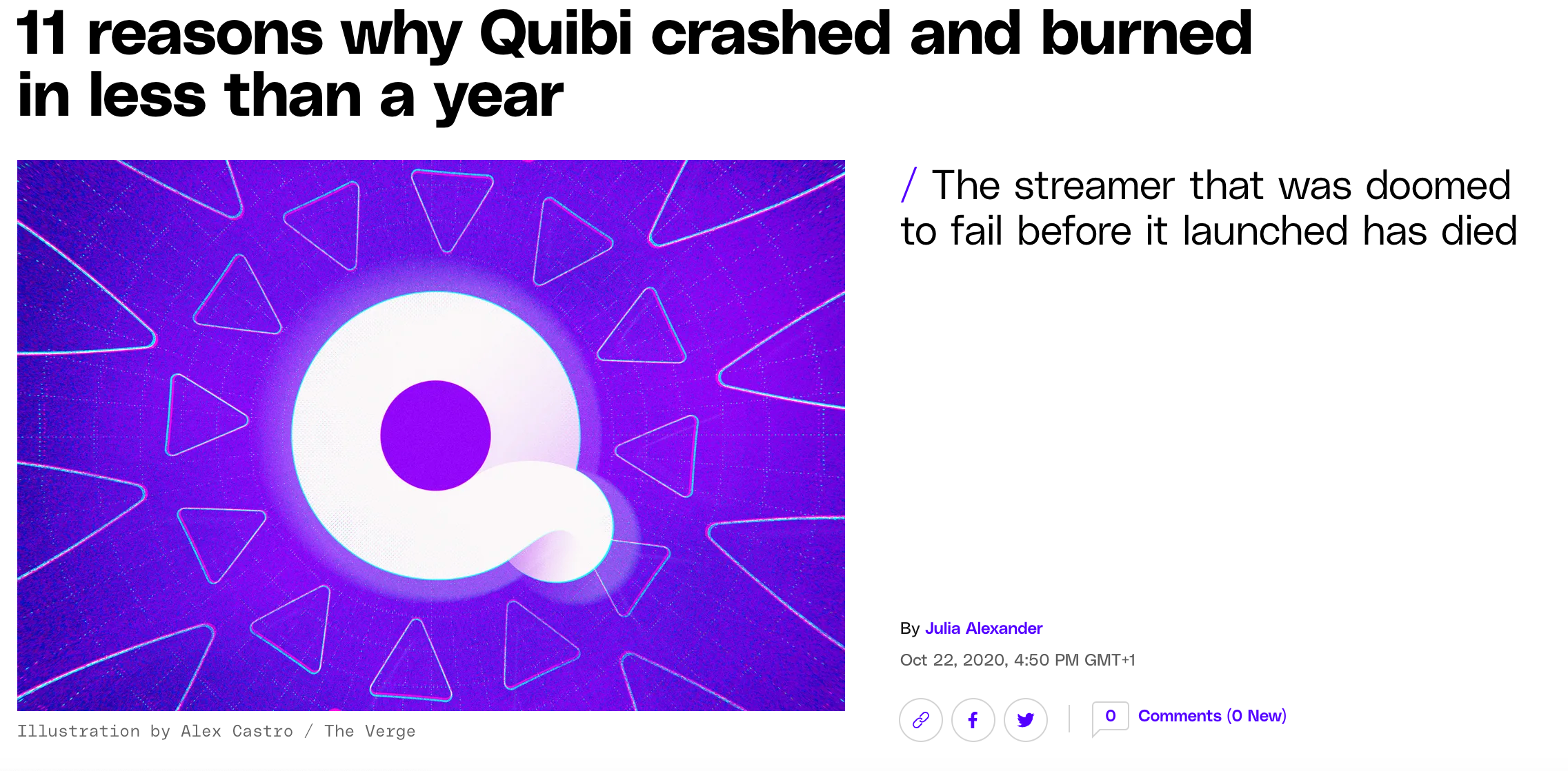 Quibi failure article