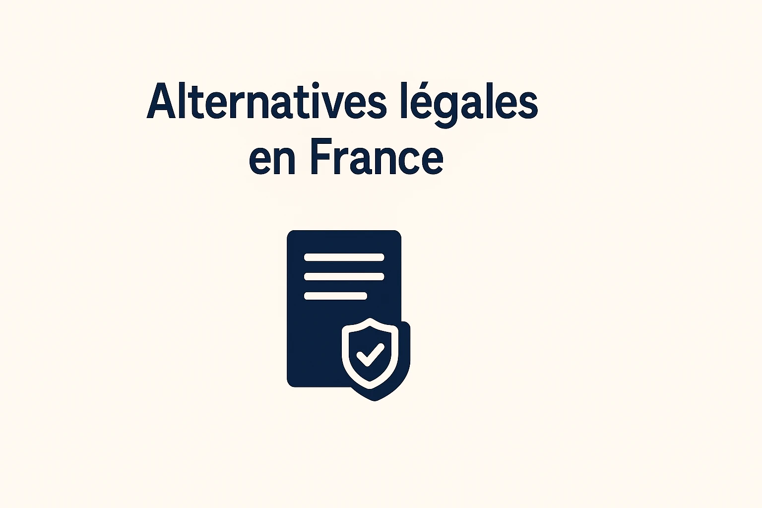 Alternatives légales en France