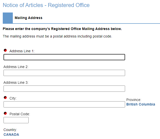 Registering a Corporation in BC