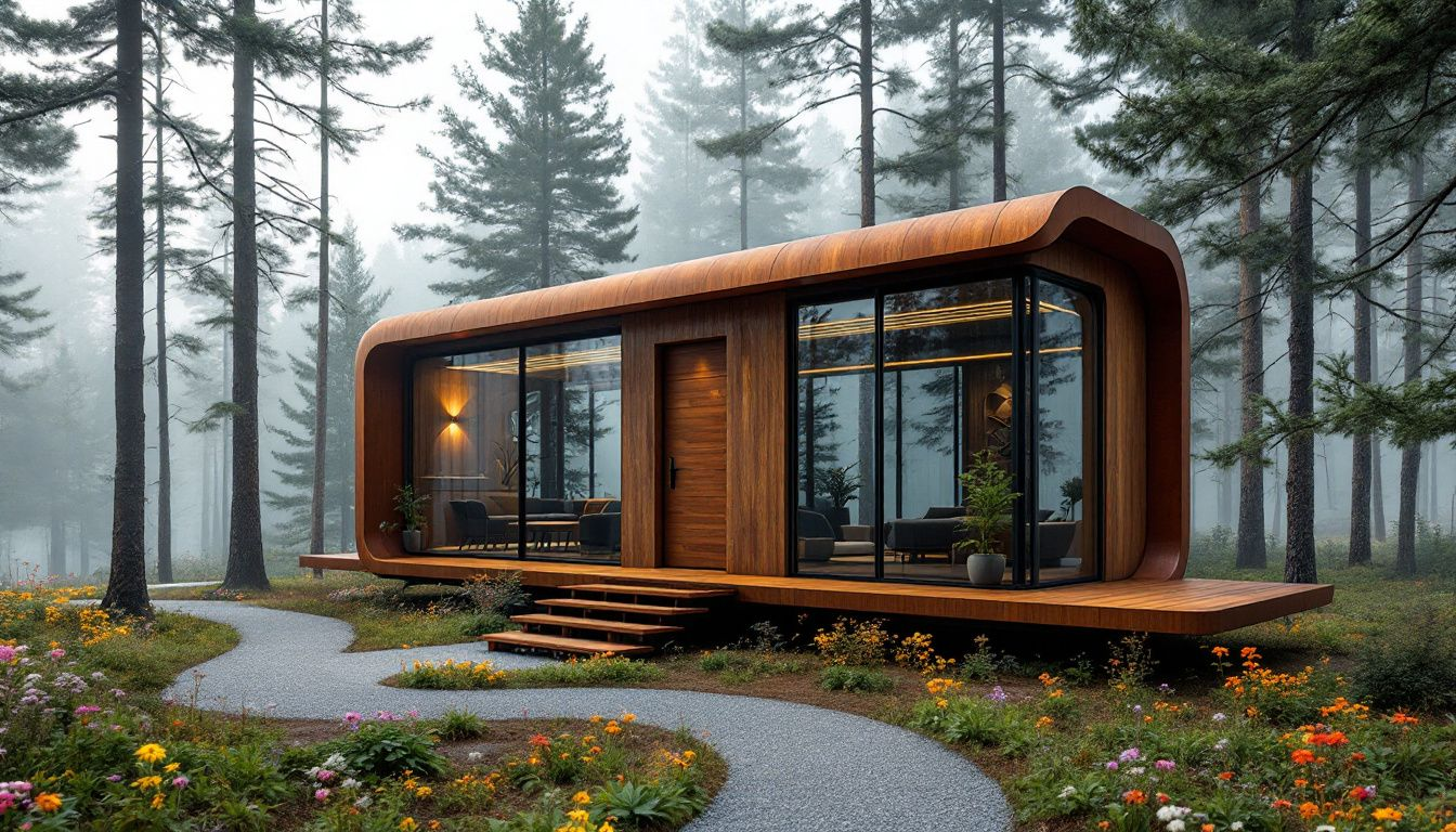 Trends in portable cabin design focusing on smart technology and eco-friendly practices.