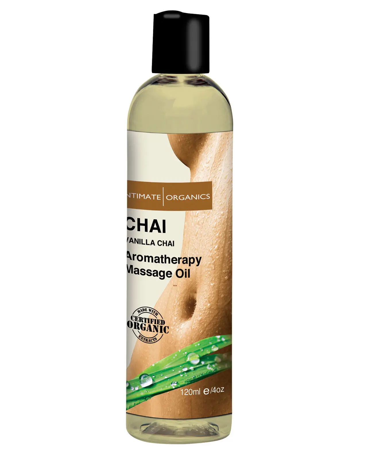 Intimate Earth Chai Massage Oil – 120 ml Vanilla & Chai