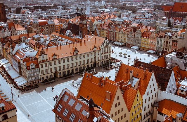 old town, the market, wroclaw