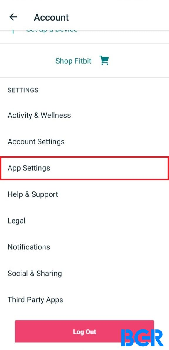 App settings