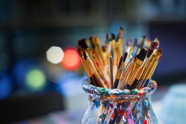 brushes, painter, work shop art category