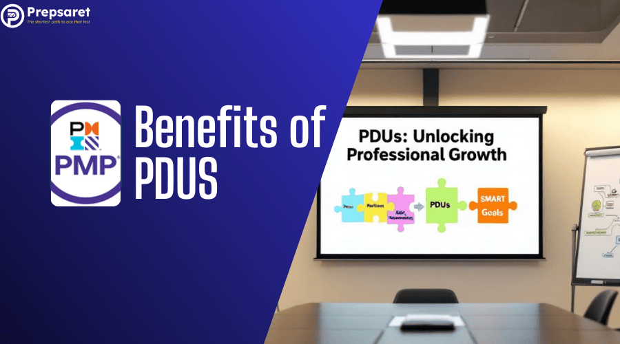 An illustration depicting the concept of PDUs in professional development.