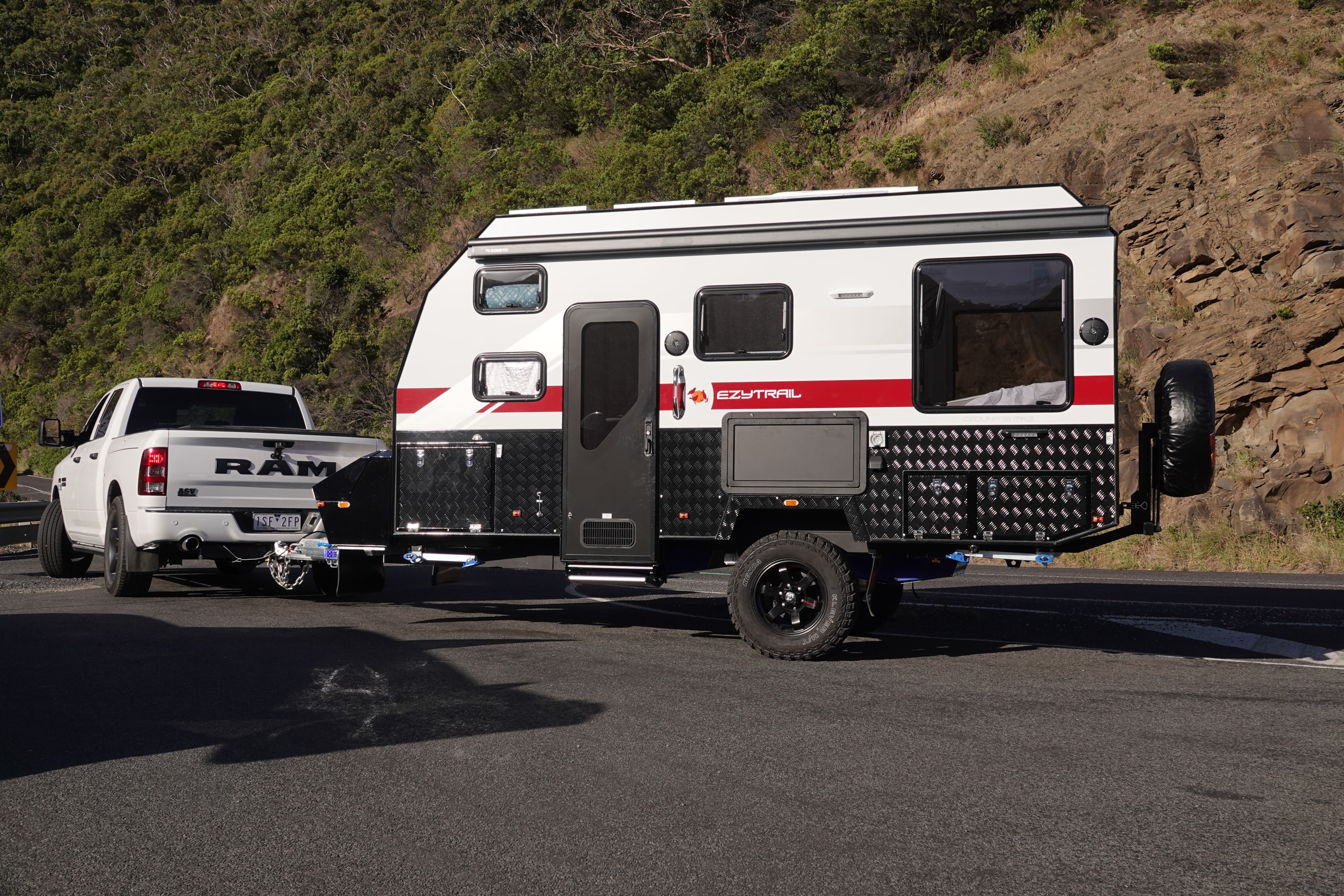 The Ceduna 15 line up features anti chip underbody protection, adjustable support legs and three tonne towing capacities.