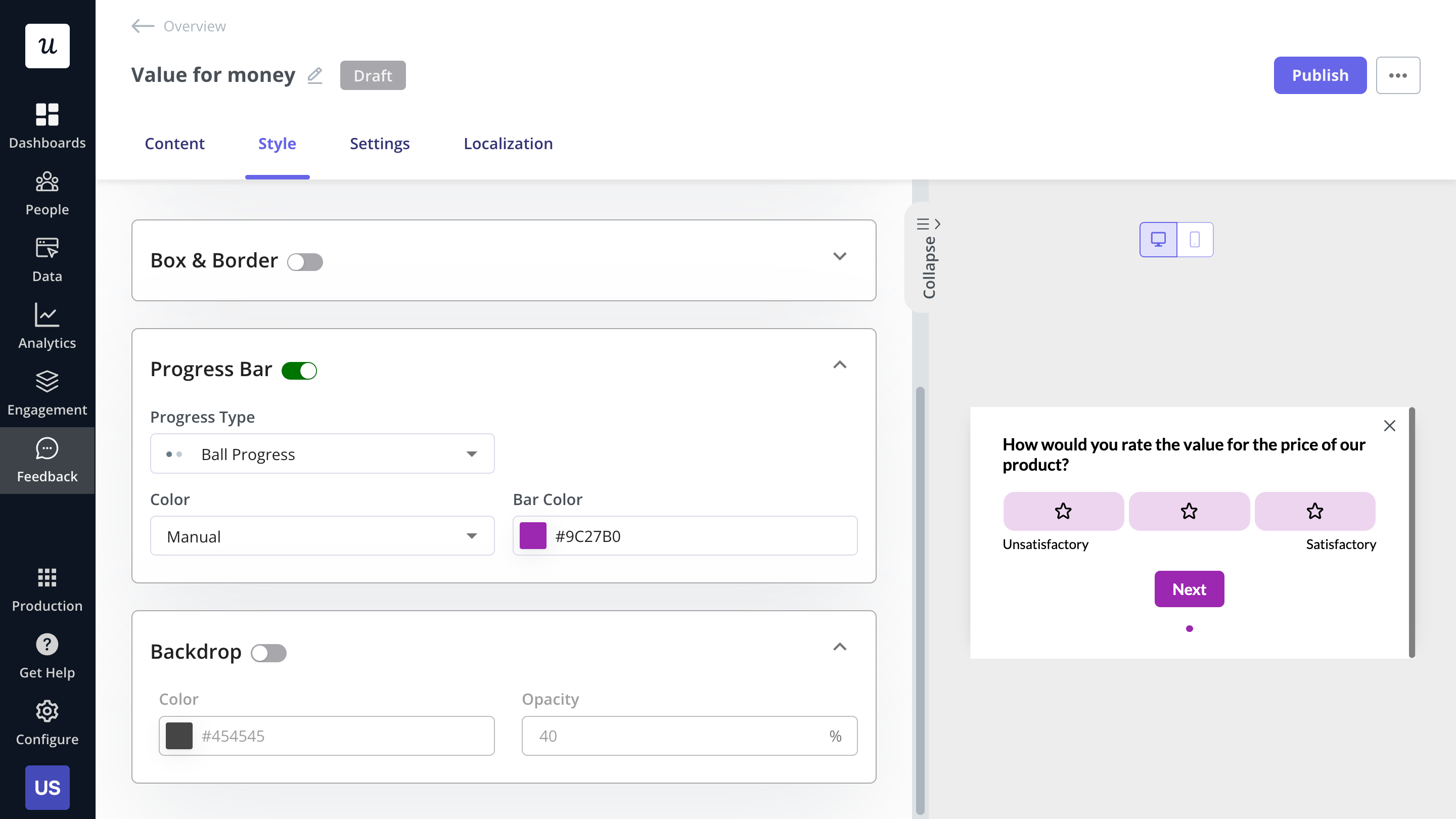 Collect customer feedback with Userpilot.