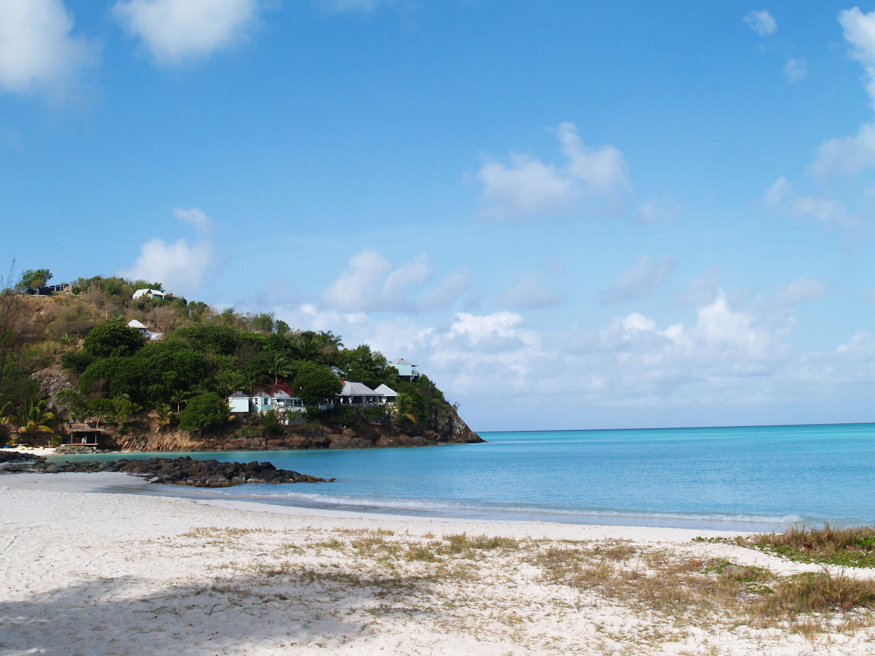 View from a beach in Antigua & Barbuda