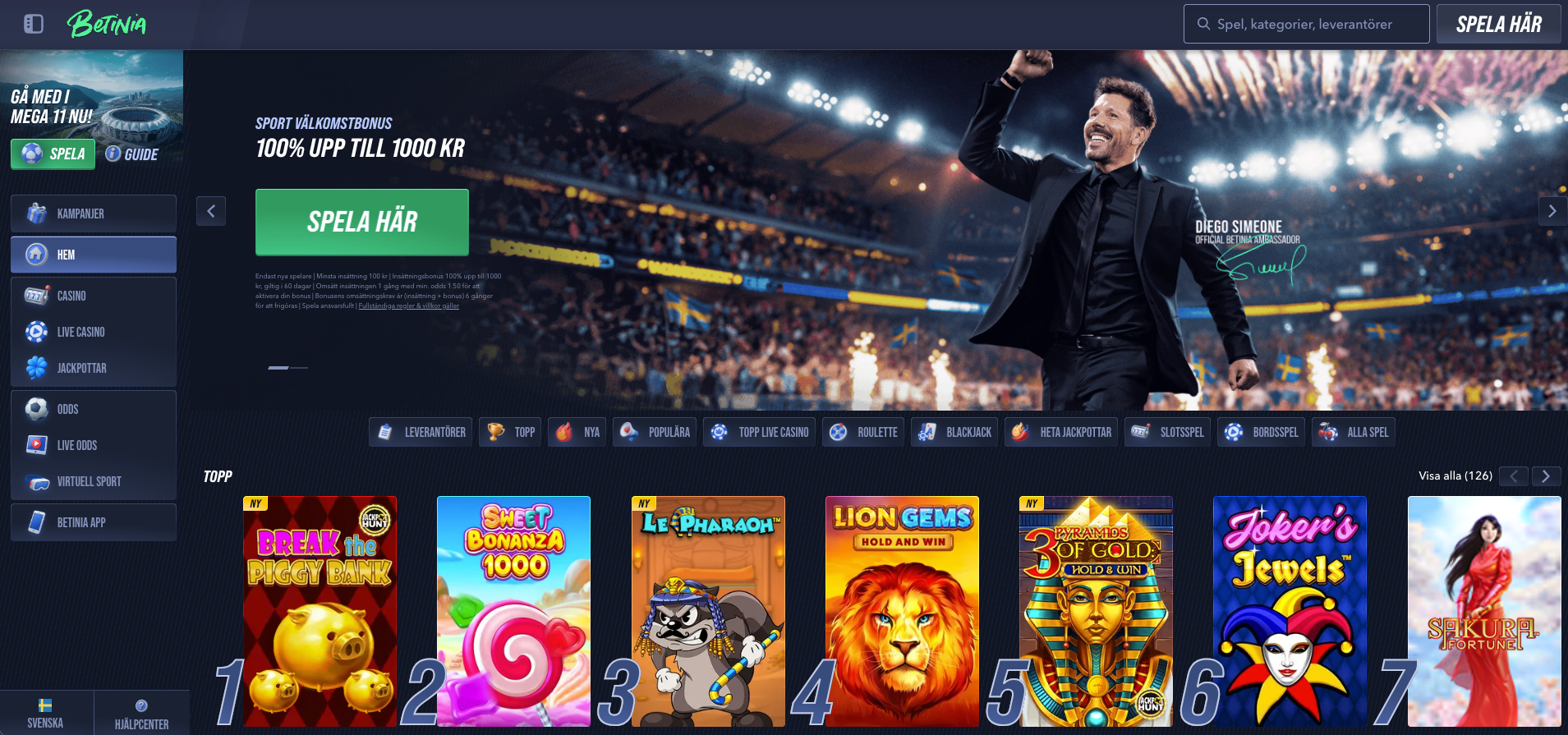 betinia casino recension