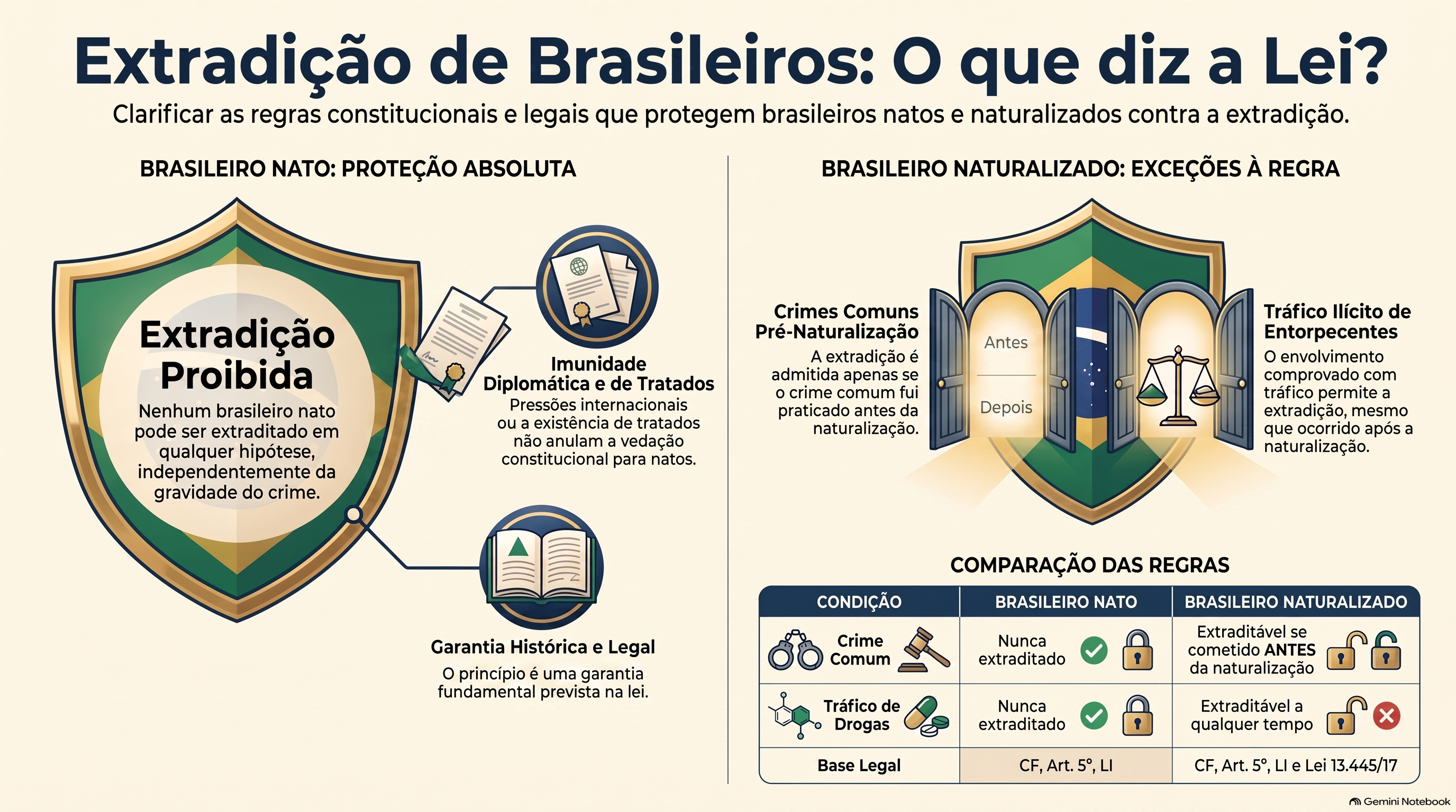 Brasileiro nato pode ser extraditado pelo Brasil?