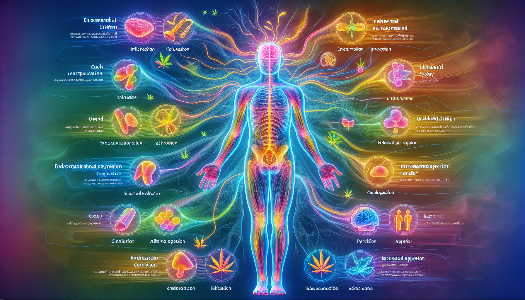 A vivid representation of the effects of THCJD on the human body.