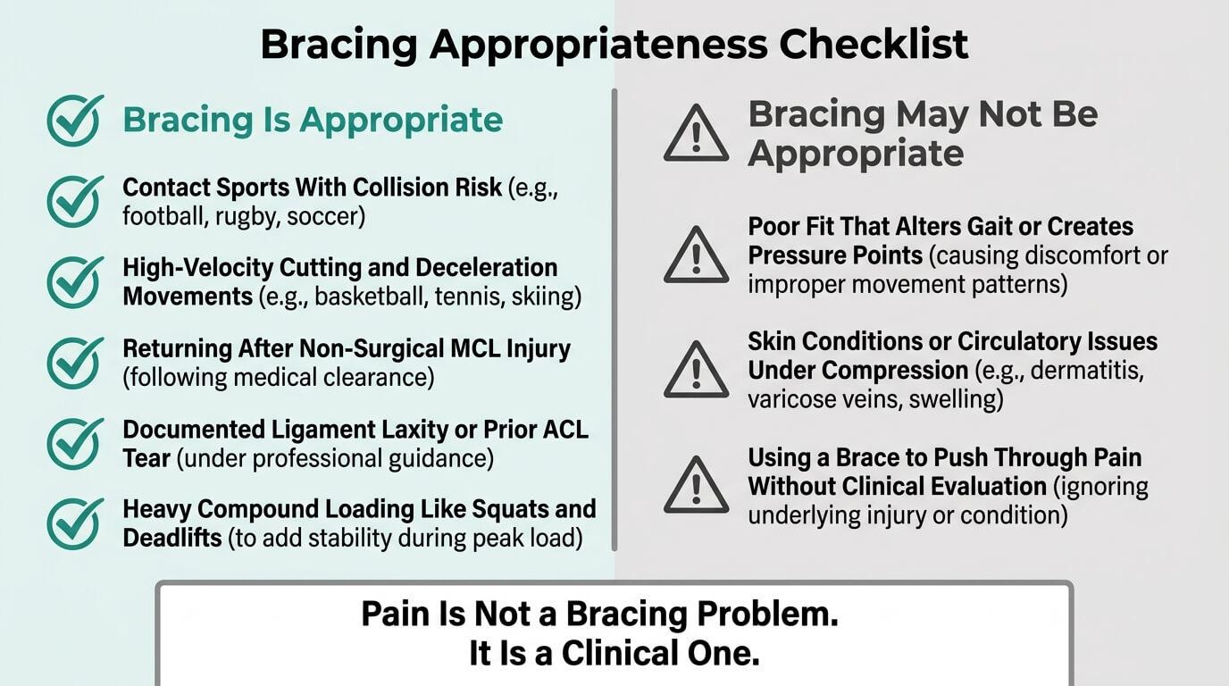 When Should Athletes Wear a Preventive Knee Brace?