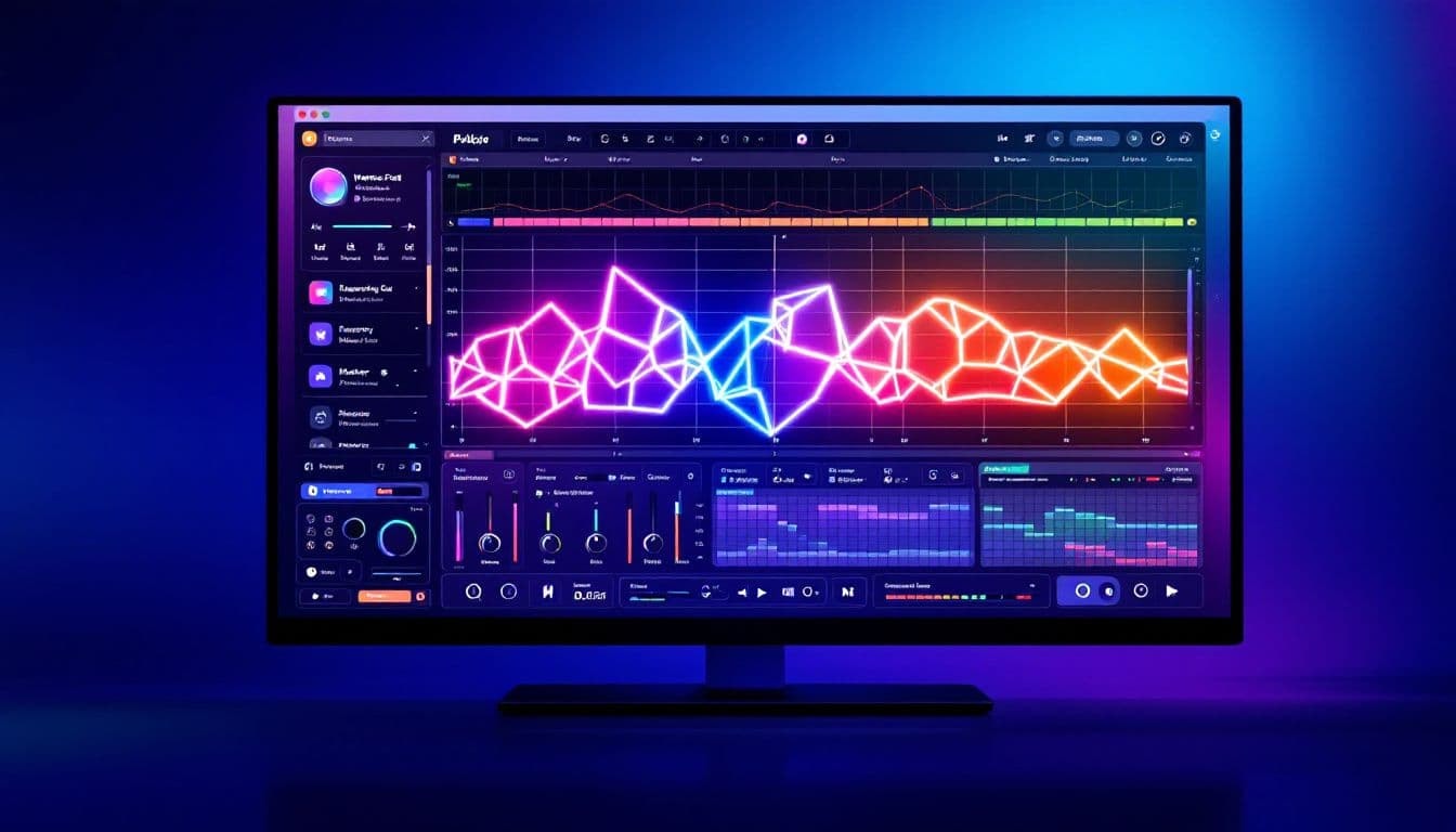 A computer screen displaying audio editing software used for exporting final audio files.