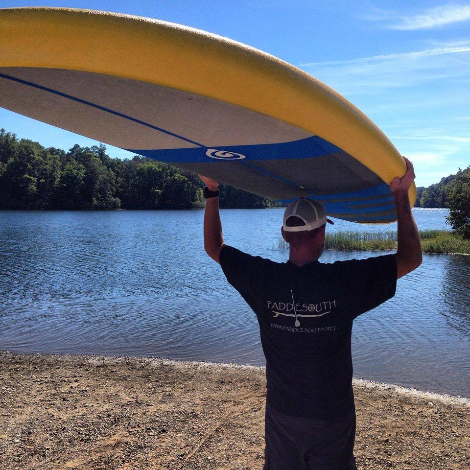 carrying a paddle board