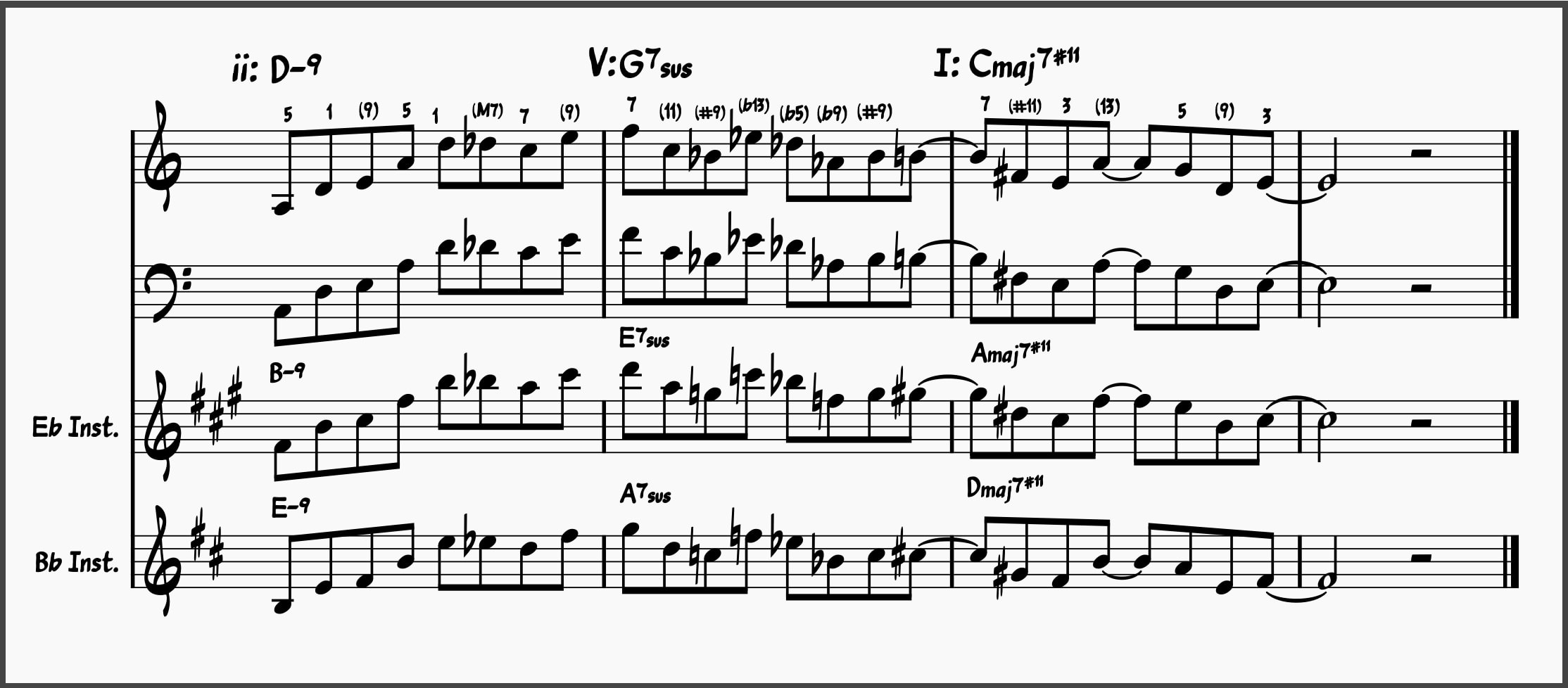 17. Long ii-V-I Jazz Lick