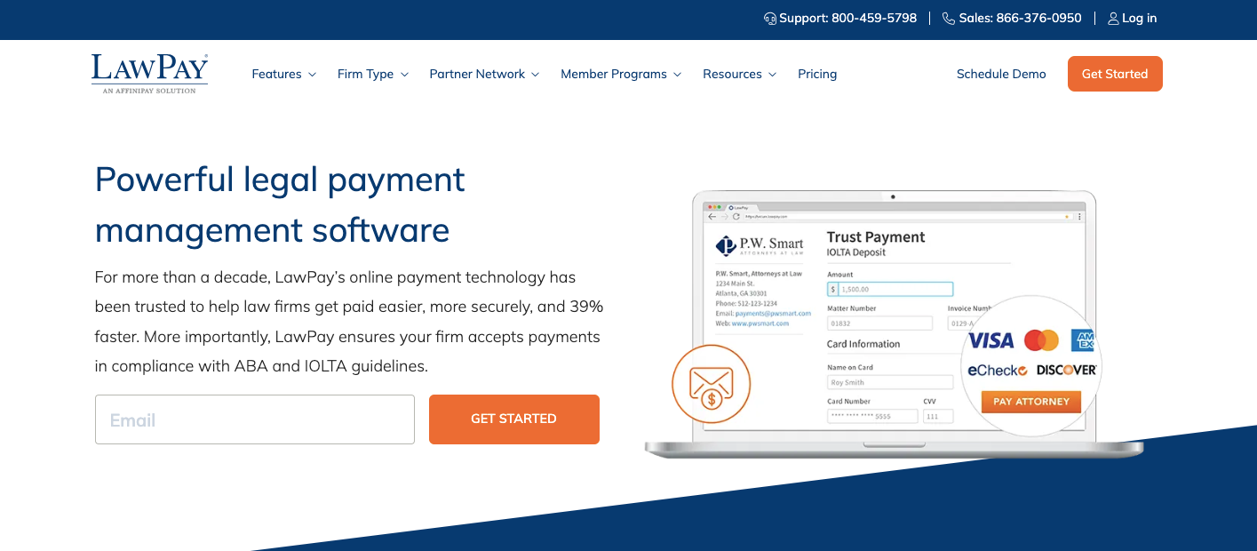LawPay payment management software