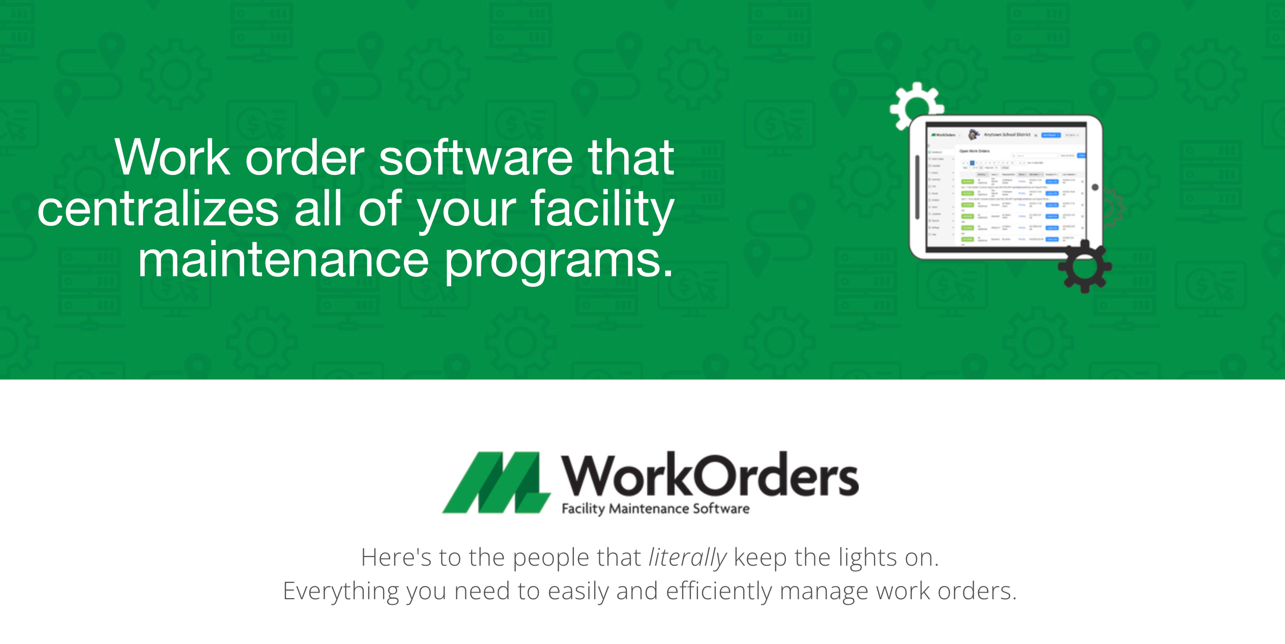 Facilities Management Software ML Work Orders