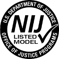 the NIJ Listed Model logo found on certified body armor